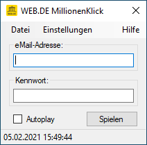 WEB.DE MillionenKlick